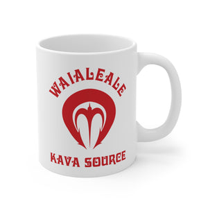 Waialeale Kava Source Mug, 11oz Coffee Cup for Kava Lovers, Tropical Vibe Drinkware, Unique Gift for Tea Enthusiasts, Beach Party Mugs